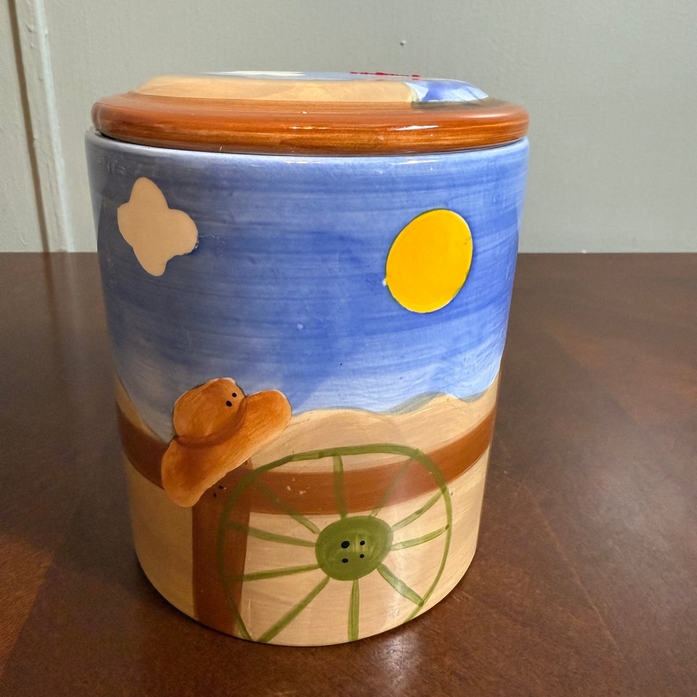 Atlantis Casino Resort Spa Reno Ceramic Cookie Jar Lid Southwestern Desert Theme